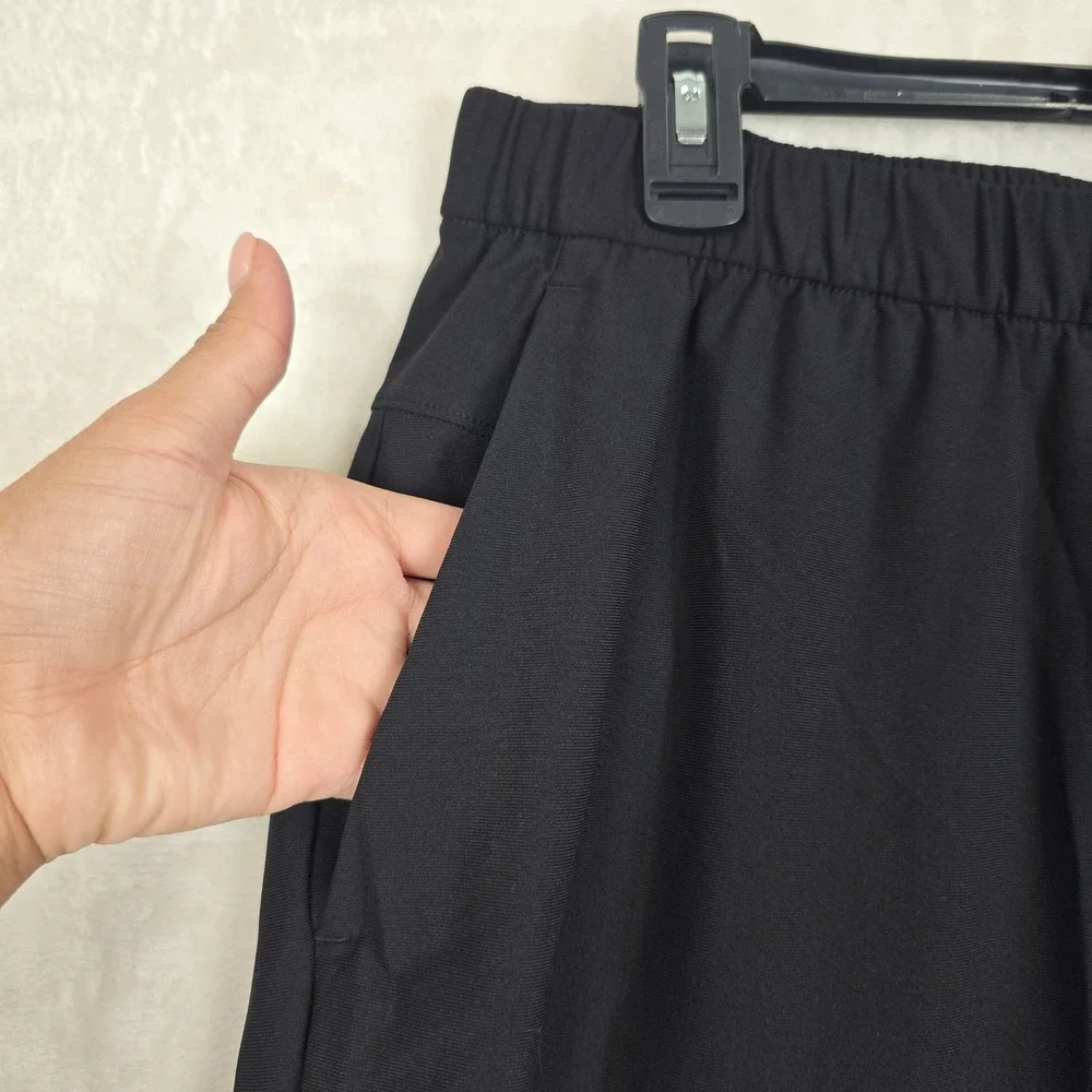 Lululemon ABC Pull-On Pant Mens Black Warpstreme Tapered Stretch Trousers Sz XL